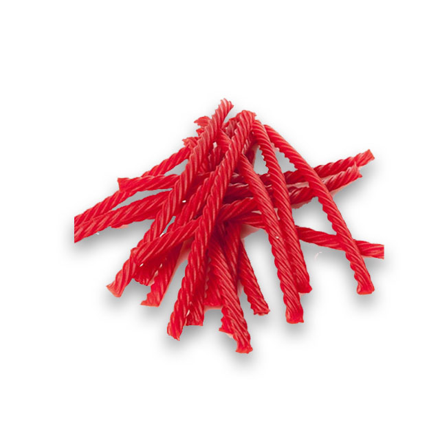 Rote Lakritze Zwirbel