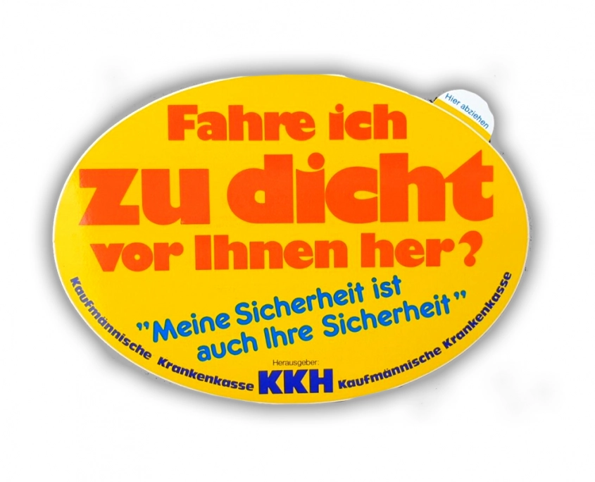 Fahre ich zu dicht vor Ihnen her