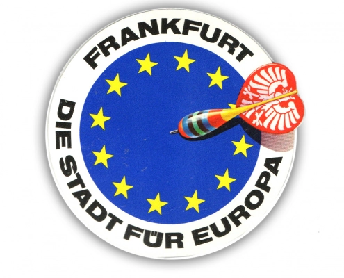Frankfurt Die Stadt für Europa Aufkleber
