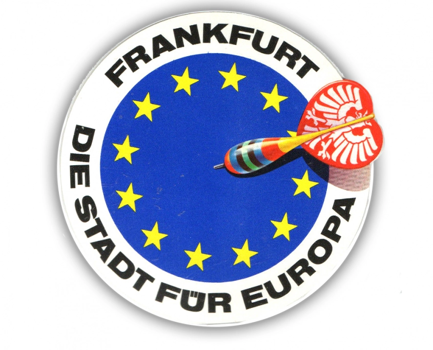 Frankfurt Die Stadt für Europa Aufkleber