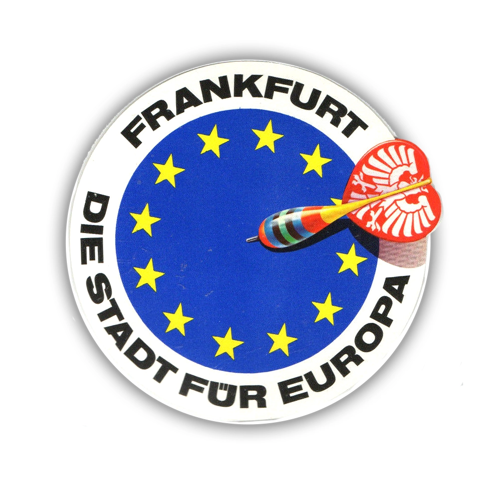 Frankfurt Die Stadt für Europa Aufkleber