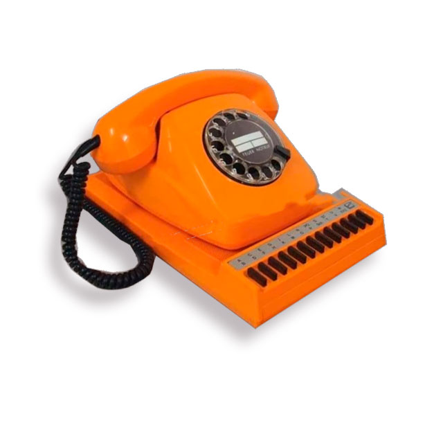 Oranges Telefon der 80er Jahre