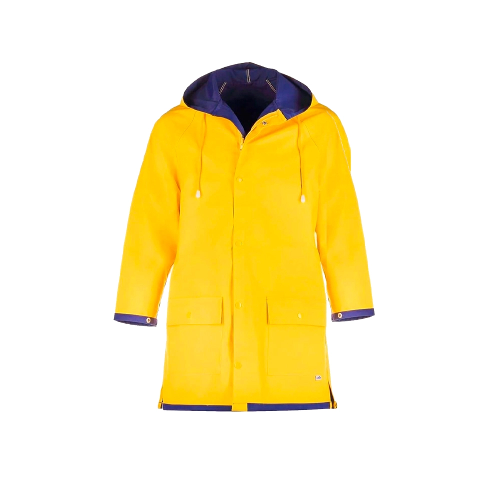 Regenjacke-retro-gelb