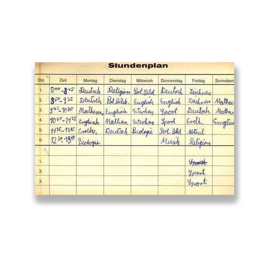 stundenplan