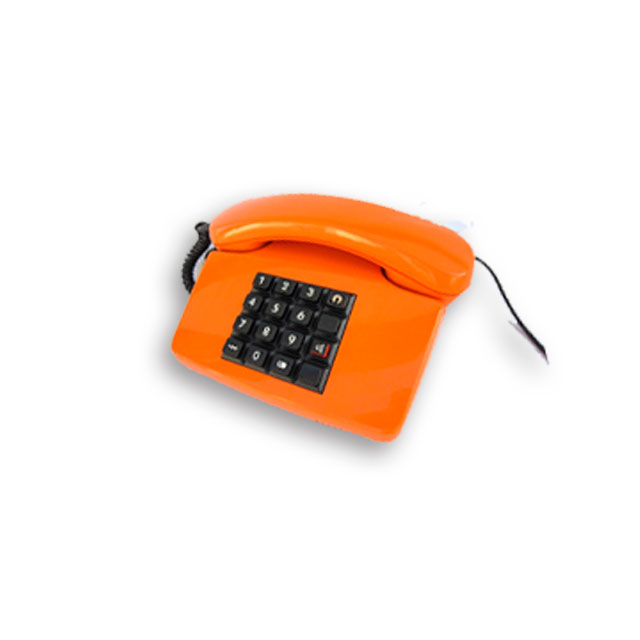 Oranges Telefon der 80er Jahre