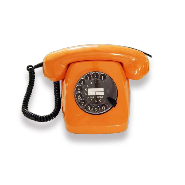 Oranges Telefon der 80er Jahre