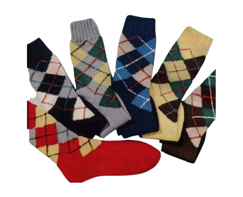 Karo Socken Strümpfe