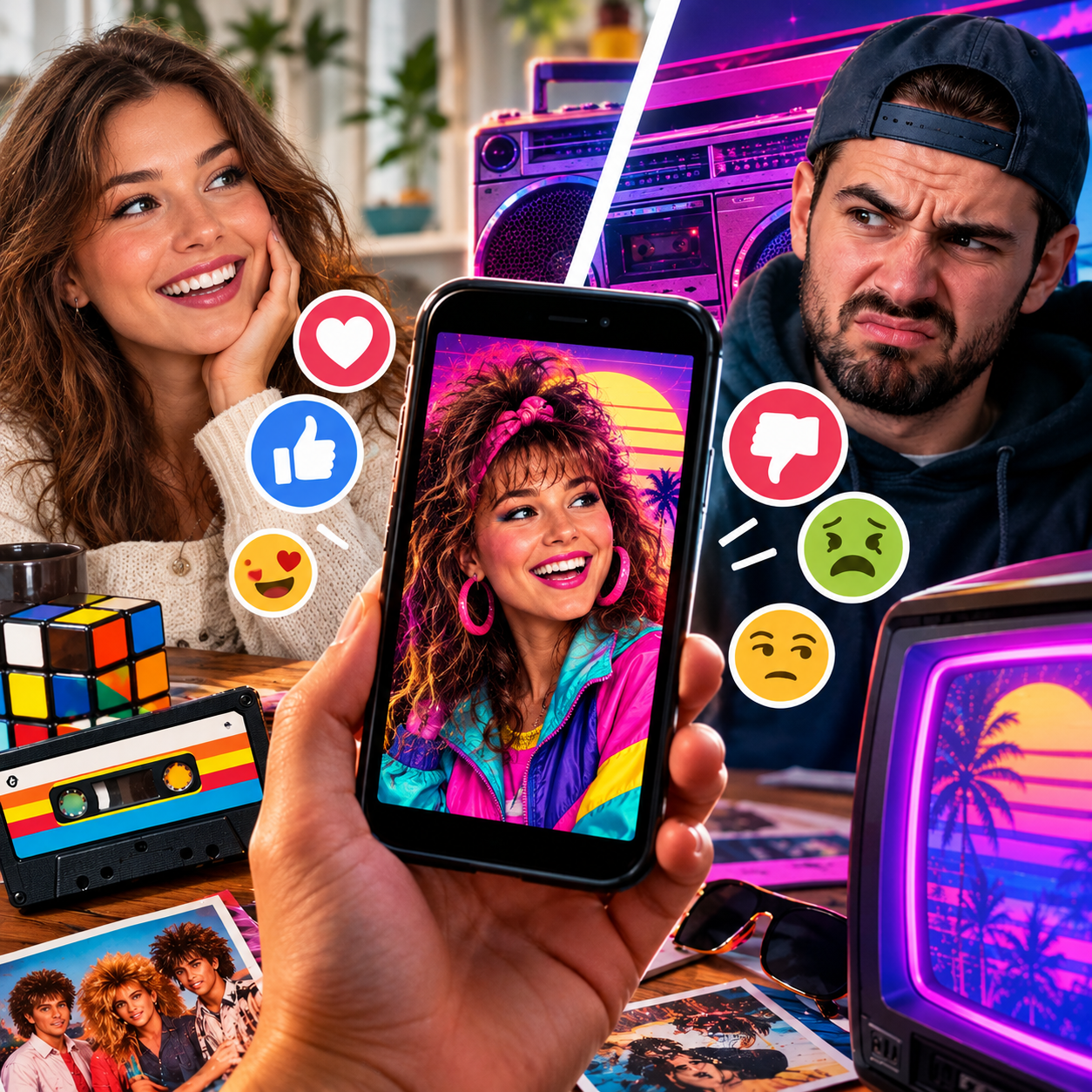 Cringe oder genialer Nostalgie-Spaß? Der neue 80er-Jahre-KI-Trend spaltet das Netz!